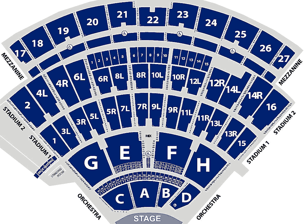 Jones Beach Theater Seating Chart