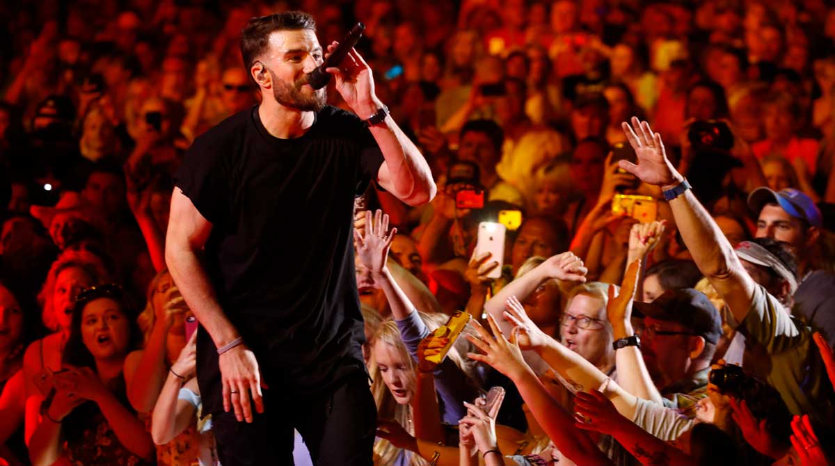 Sam Hunt, Kip Moore & Travis Denning at Jones Beach Theater