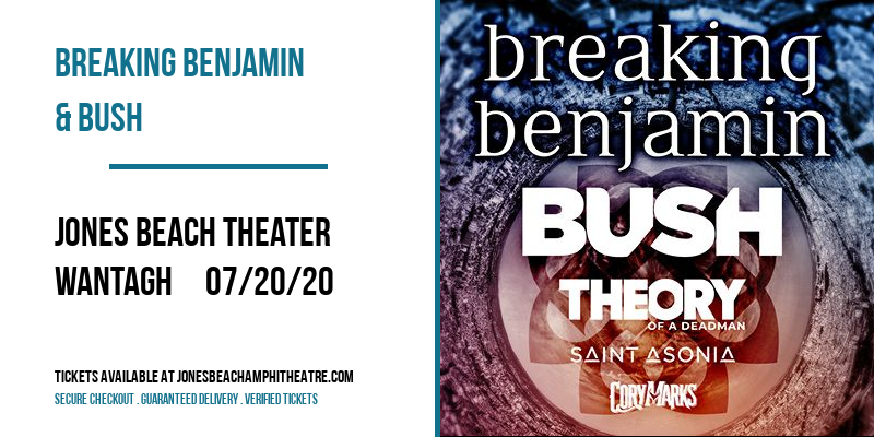 Breaking Benjamin & Bush at Jones Beach Theater tickets Breaking Benjamin & Bush at Jones Beach Theater