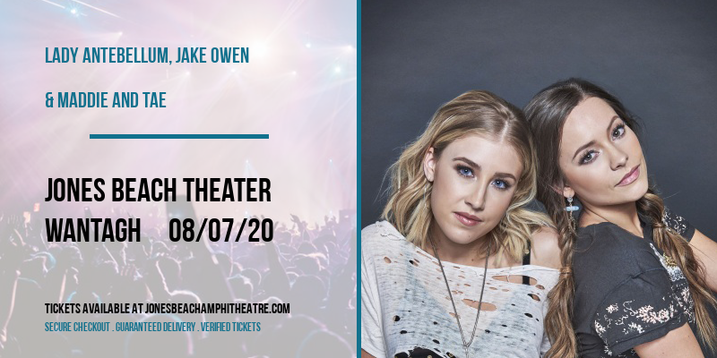 Lady Antebellum, Jake Owen & Maddie and Tae at Jones Beach Theater tickets Lady Antebellum, Jake Owen & Maddie and Tae at Jones Beach Theater
