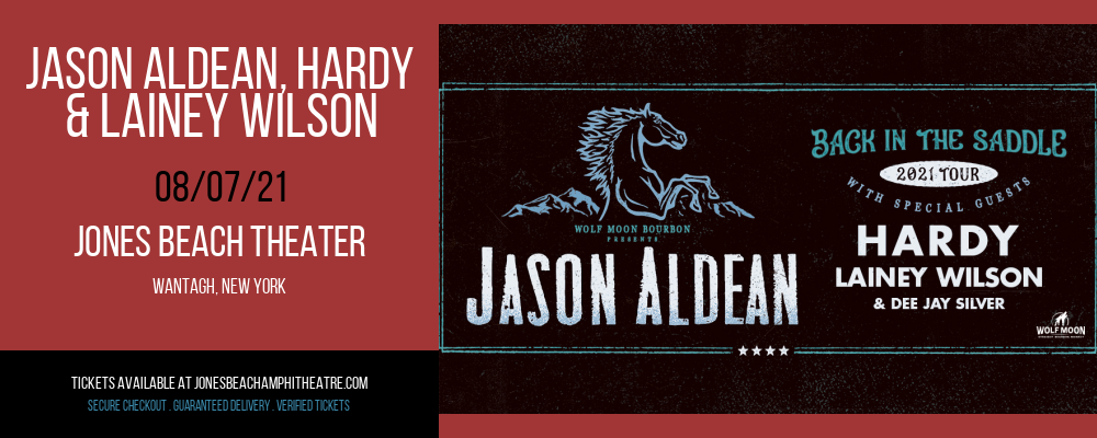 Jason Aldean, Hardy & Lainey Wilson at Jones Beach Theater