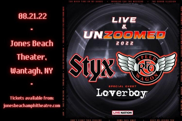 REO Speedwagon, Styx & Loverboy at Jones Beach Theater