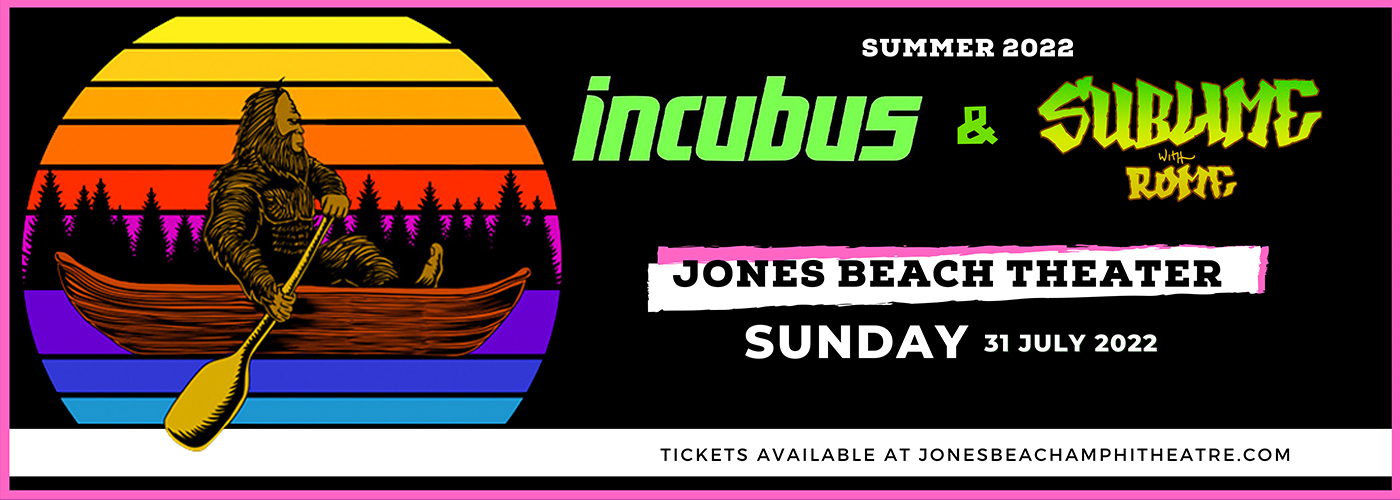 Incubus & Sublime With Rome at Jones Beach Theater