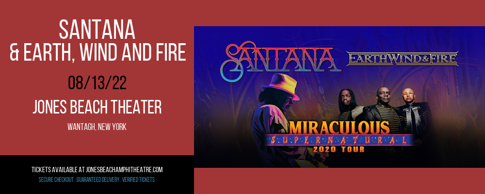 Santana & Earth, Wind and Fire at Jones Beach Theater