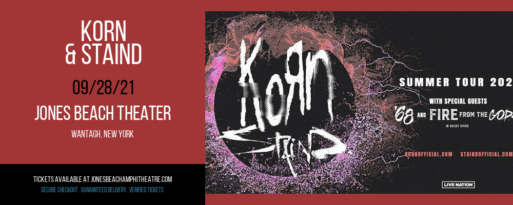 Korn & Staind at Jones Beach Theater