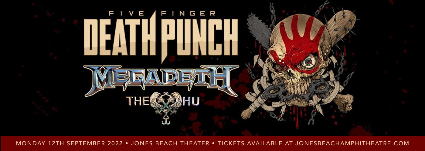 Five Finger Death Punch, Megadeth & The Hu at Jones Beach Theater