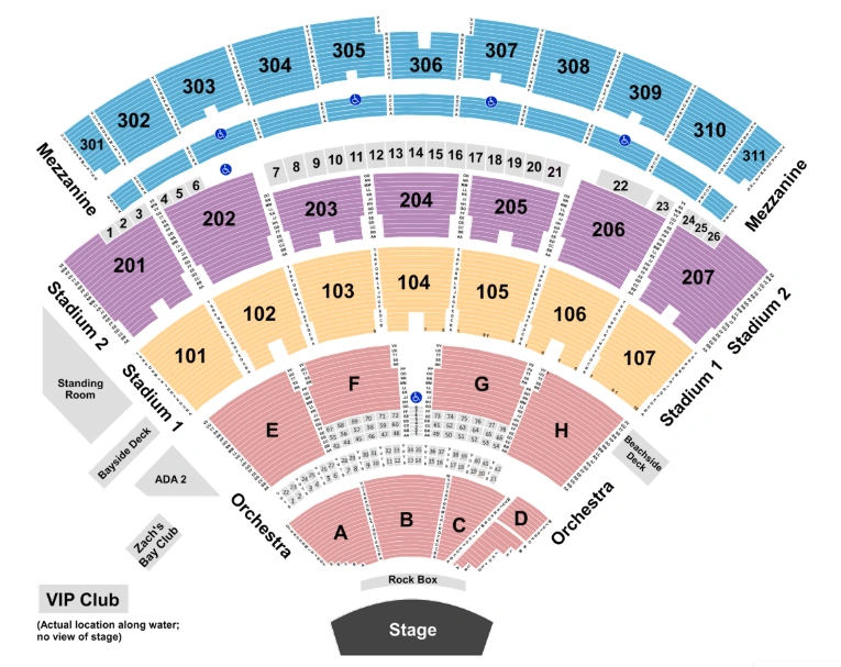northwell at jones beach theater seating chart