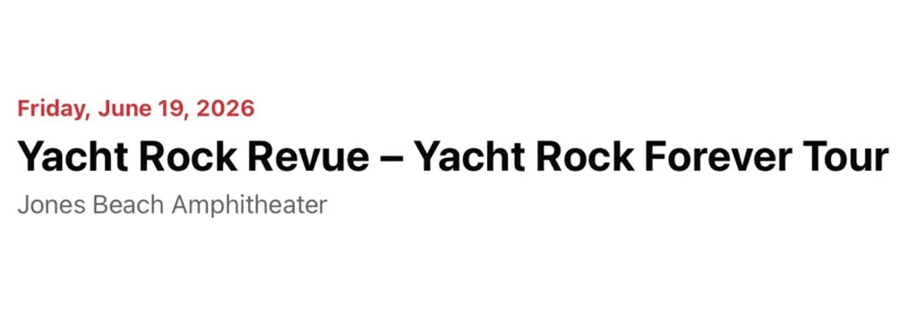 Yacht Rock Revue at Northwell at Jones Beach Theater