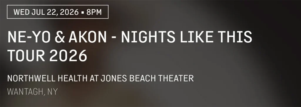 Ne-Yo & Akon at Northwell at Jones Beach Theater